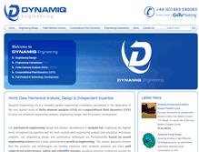 Tablet Screenshot of dynamiq-eng.co.uk